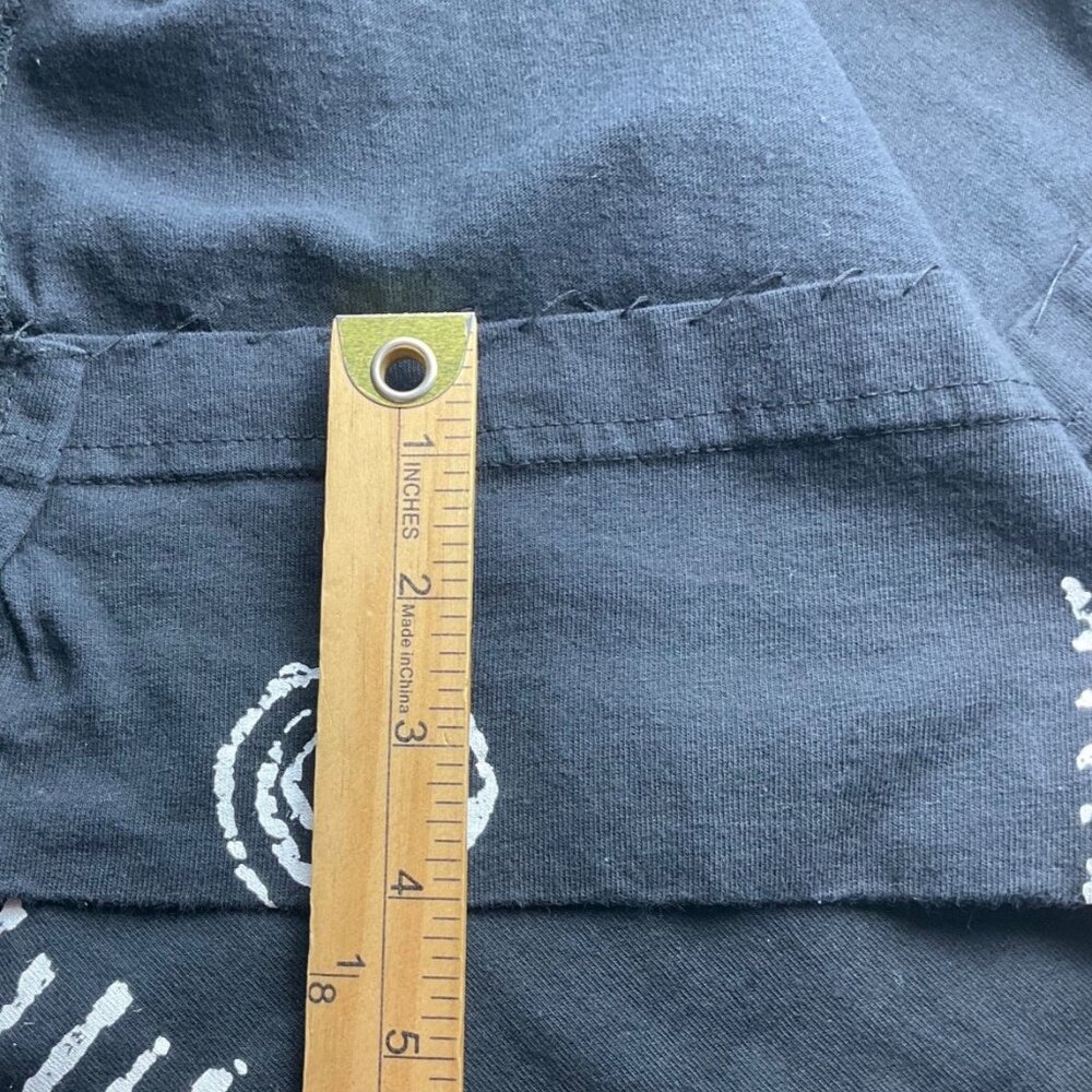 VTG M.Mac 90's Small P Black White Fish all Over Print Cotton Maxi Dress T-Shirt - Picture 6 of 14